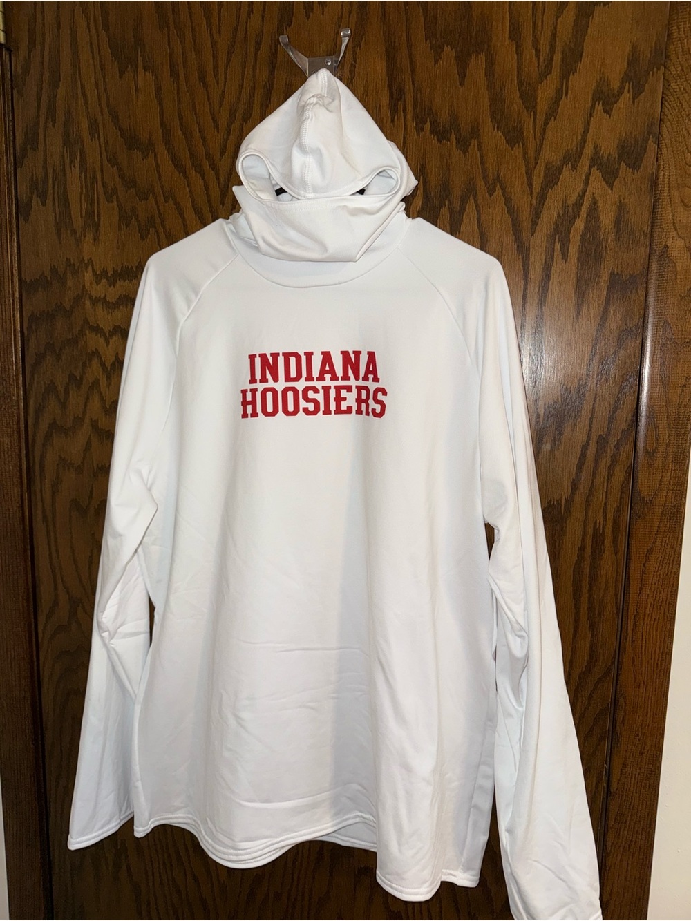 Indiana Hoosiers White Hooded Pullover